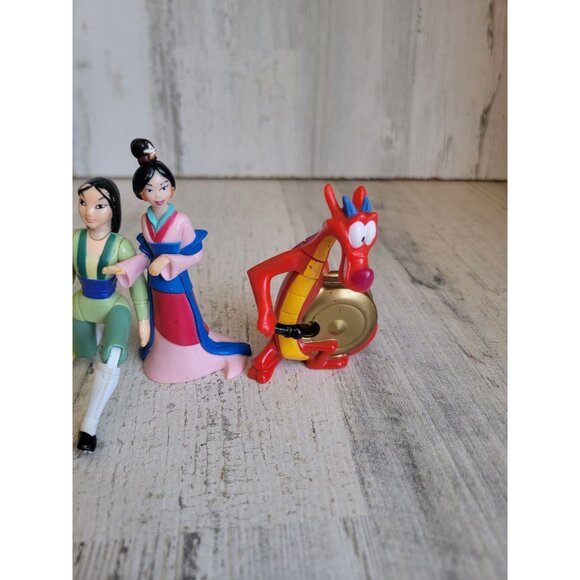 Mulan princess mushu collectible toy figure set disney - Picture 5 of 9